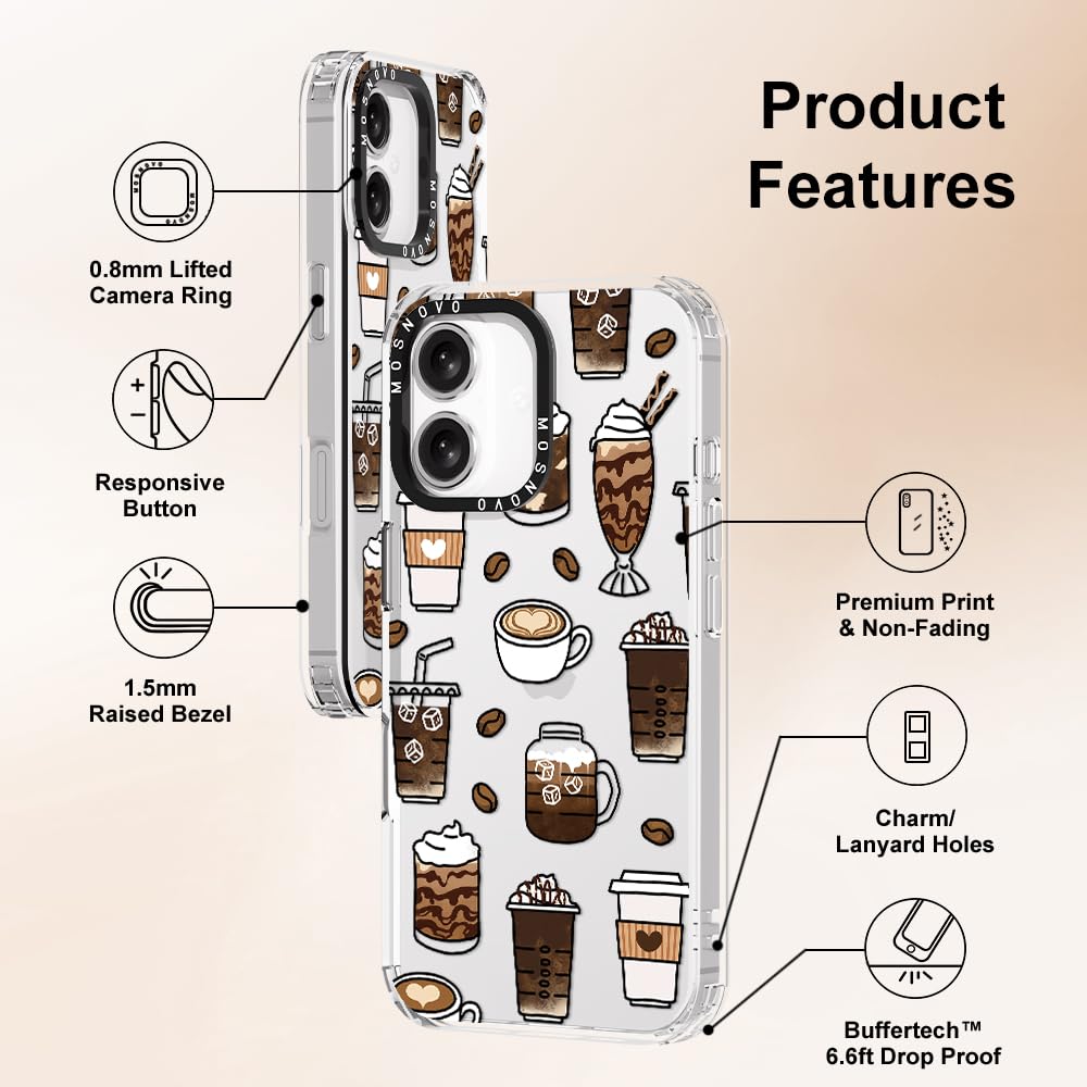 Foto 6 | Funda De Teléfono Mosnovo Para Iphone 16 Plus Coffee Buffertech - Venta Internacional.