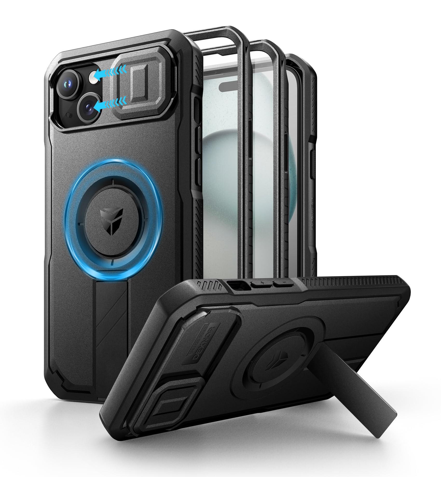 Foto 2 pulgar | Funda Dexnor Para Iphone 15 Plus/14 Plus Con Funda De Cámara Deslizante - Venta Internacional.
