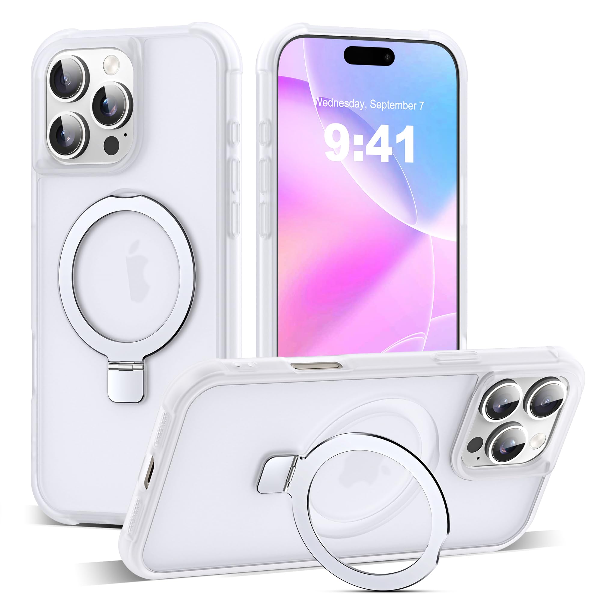 Foto 2 pulgar | Funda De Teléfono Sky-lmw Compatible Con Iphone 16 Pro Max Translúcida - Venta Internacional.