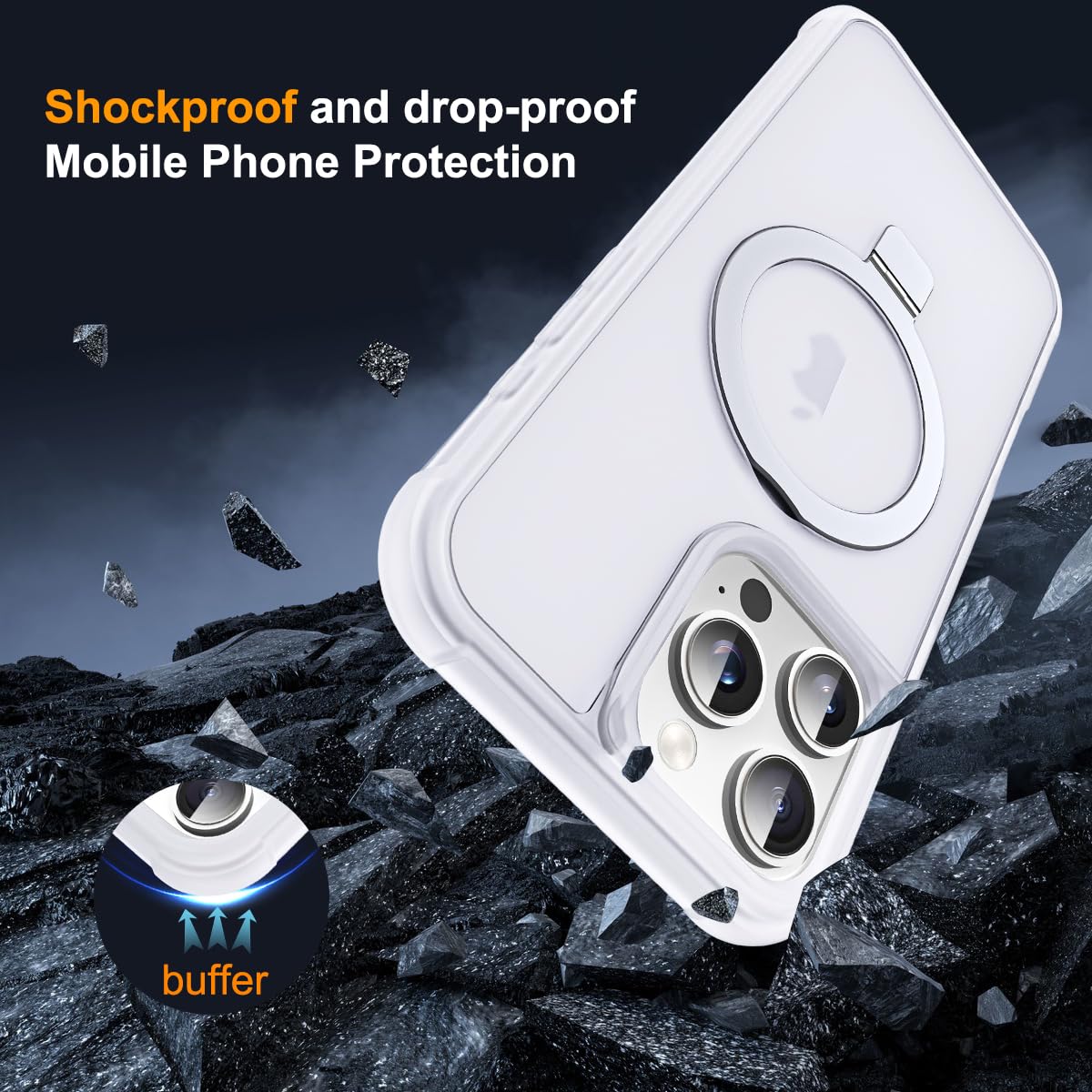 Foto 8 pulgar | Funda De Teléfono Sky-lmw Compatible Con Iphone 16 Pro Max Translúcida - Venta Internacional.