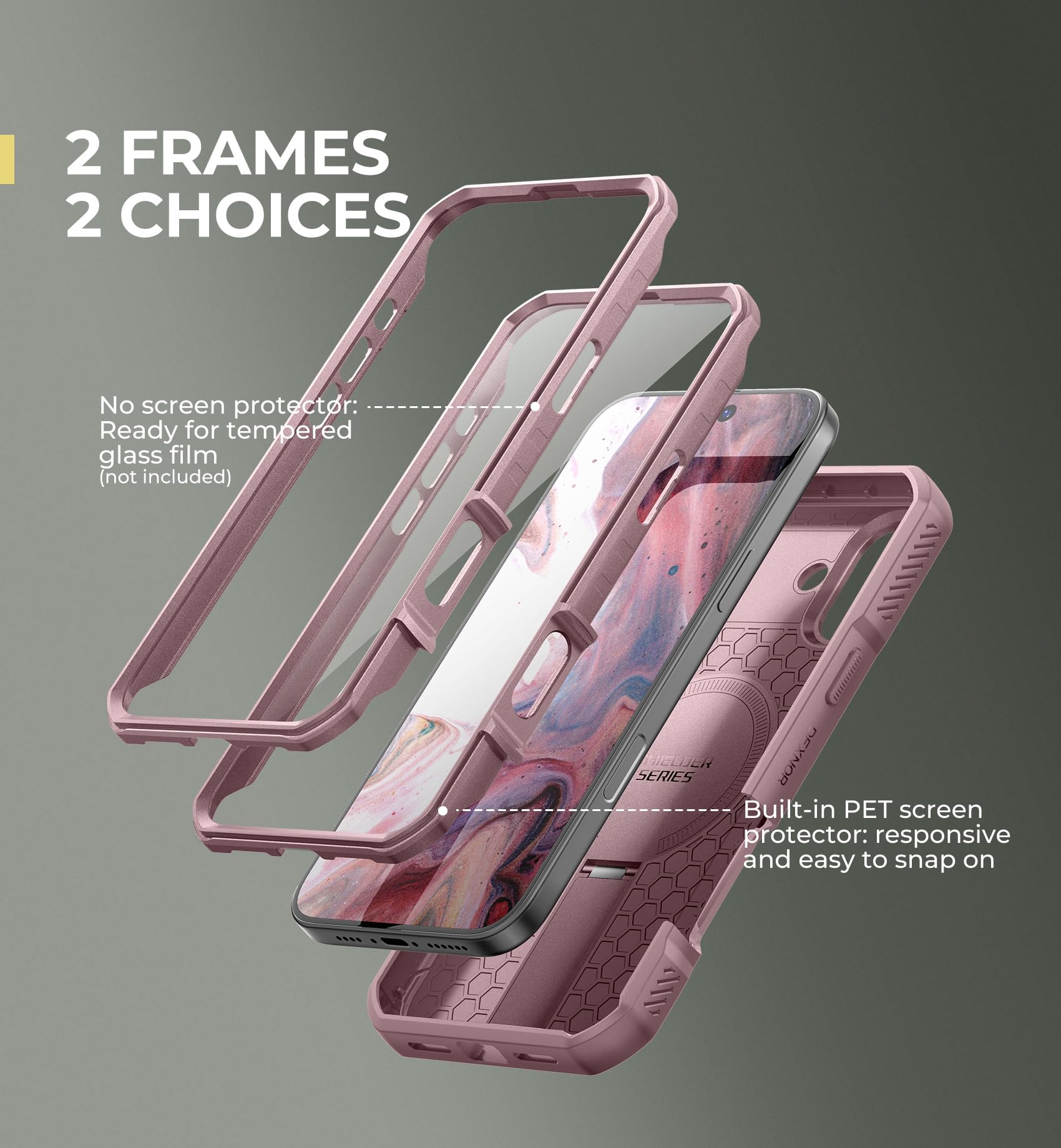 Foto 7 pulgar | Funda De Teléfono Dexnor Para Iphone 15 Pro Con Soporte Y Funda - Venta Internacional.