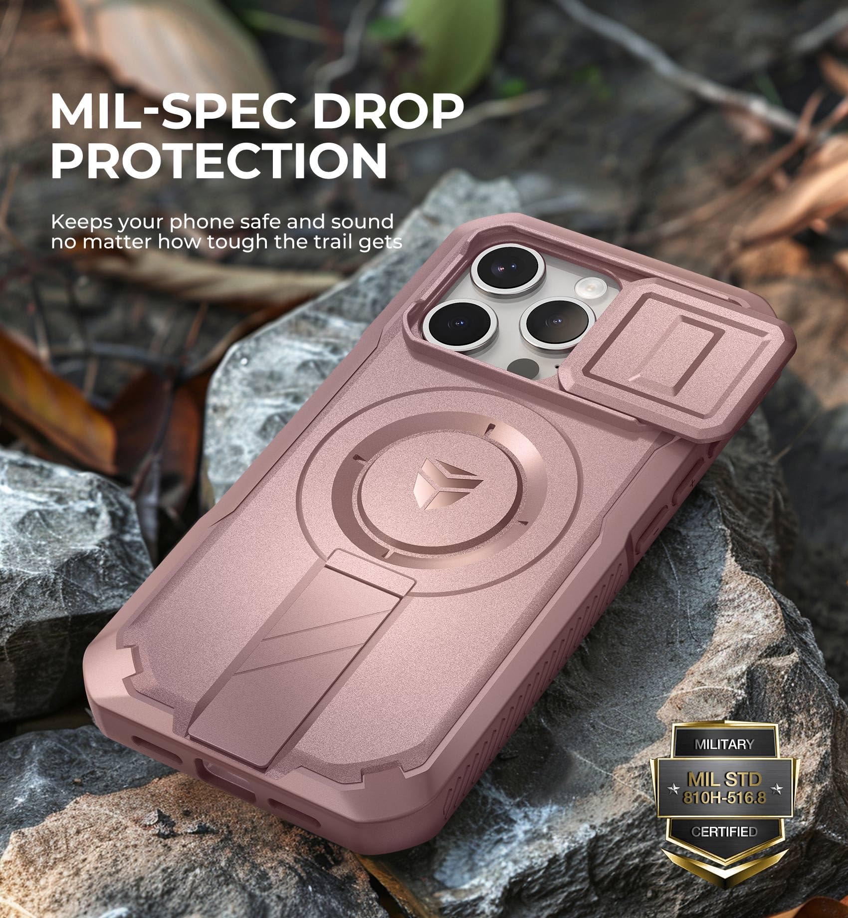 Foto 8 pulgar | Funda De Teléfono Dexnor Para Iphone 15 Pro Con Soporte Y Funda - Venta Internacional.