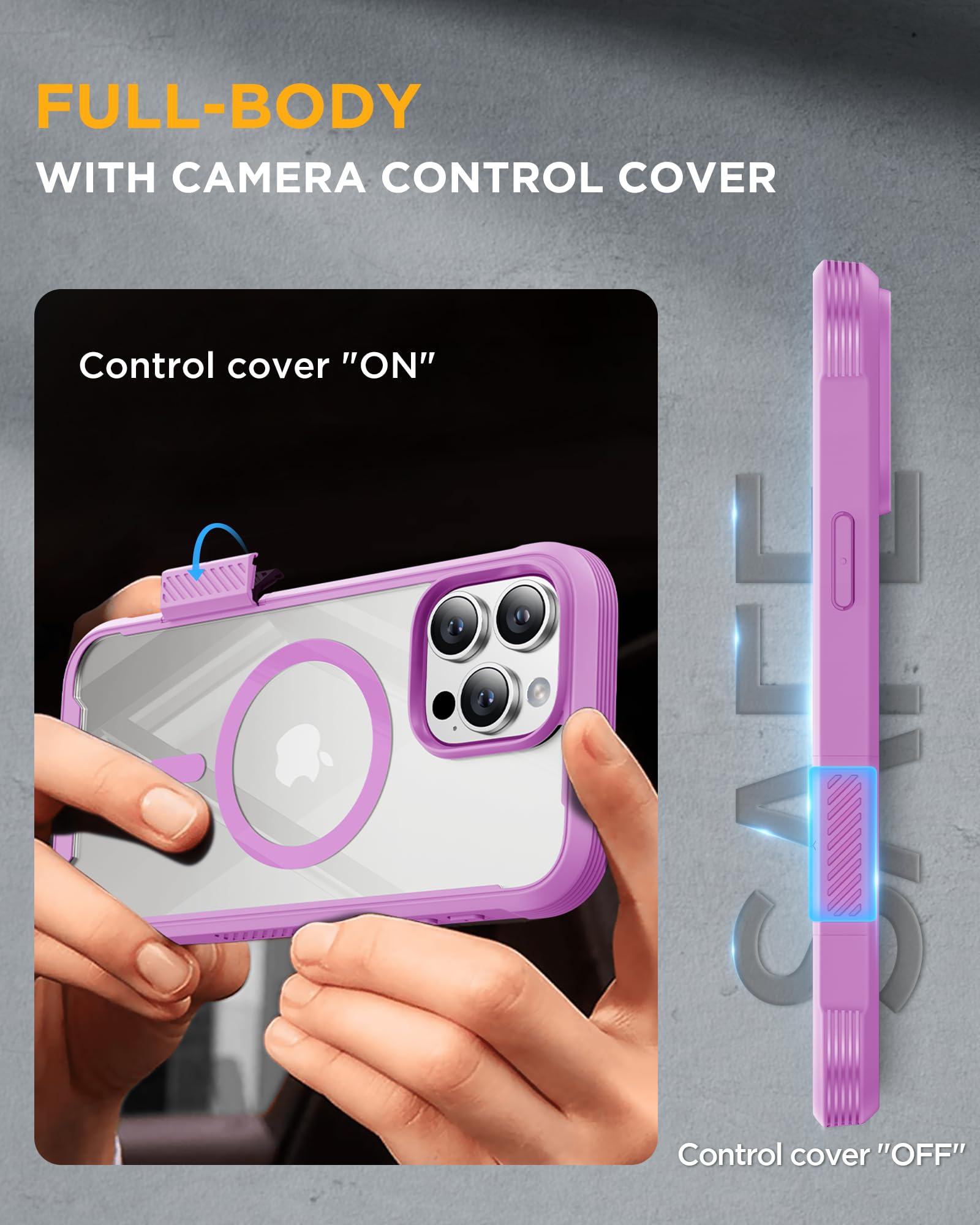 Foto 5 pulgar | Funda Miracase Para Iphone 16 Pro Max Con Protector De Pantalla - Venta Internacional.