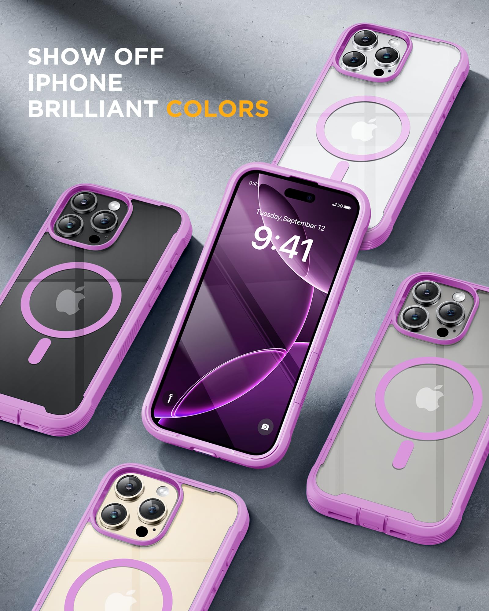 Foto 8 pulgar | Funda Miracase Para Iphone 16 Pro Max Con Protector De Pantalla - Venta Internacional.
