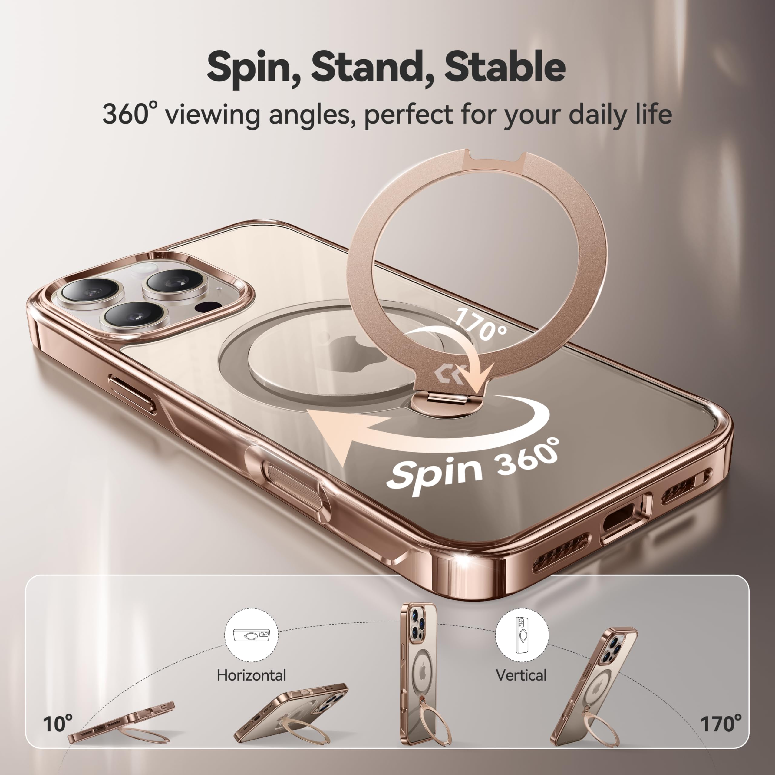 Foto 4 pulgar | Funda De Teléfono Casekoo Desert Titanium Para Iphone 16 Pro Max - Venta Internacional.