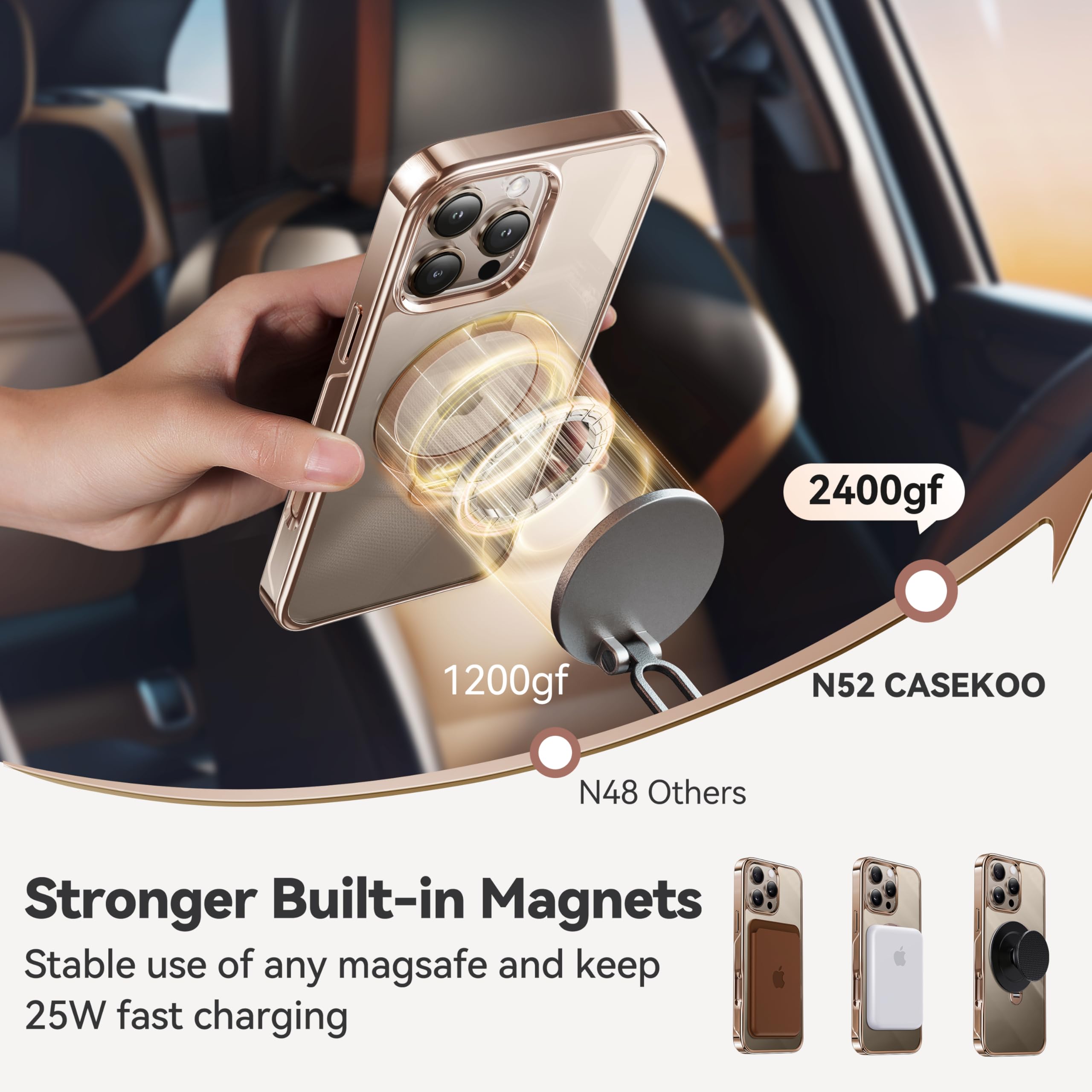Foto 5 pulgar | Funda De Teléfono Casekoo Desert Titanium Para Iphone 16 Pro Max - Venta Internacional.