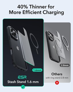 Foto 6 | Funda De Teléfono Esr Para Iphone 16 Pro Max Con Magsafe Frosted Black - Venta Internacional.