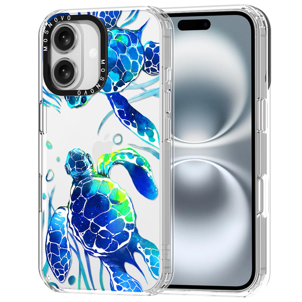 Foto 2 pulgar | Funda Para Teléfono Mosnovo Buffertech A Prueba De Golpes Para Iphone 16, Tortugas Marinas - Venta Internacional.