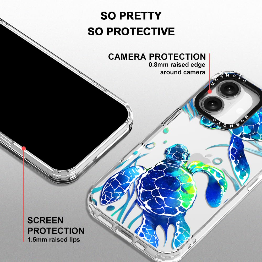 Foto 5 pulgar | Funda Para Teléfono Mosnovo Buffertech A Prueba De Golpes Para Iphone 16, Tortugas Marinas - Venta Internacional.