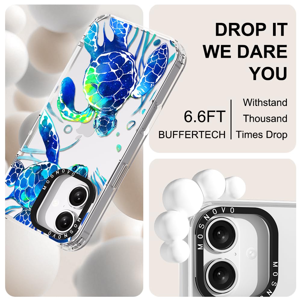 Foto 6 pulgar | Funda Para Teléfono Mosnovo Buffertech A Prueba De Golpes Para Iphone 16, Tortugas Marinas - Venta Internacional.