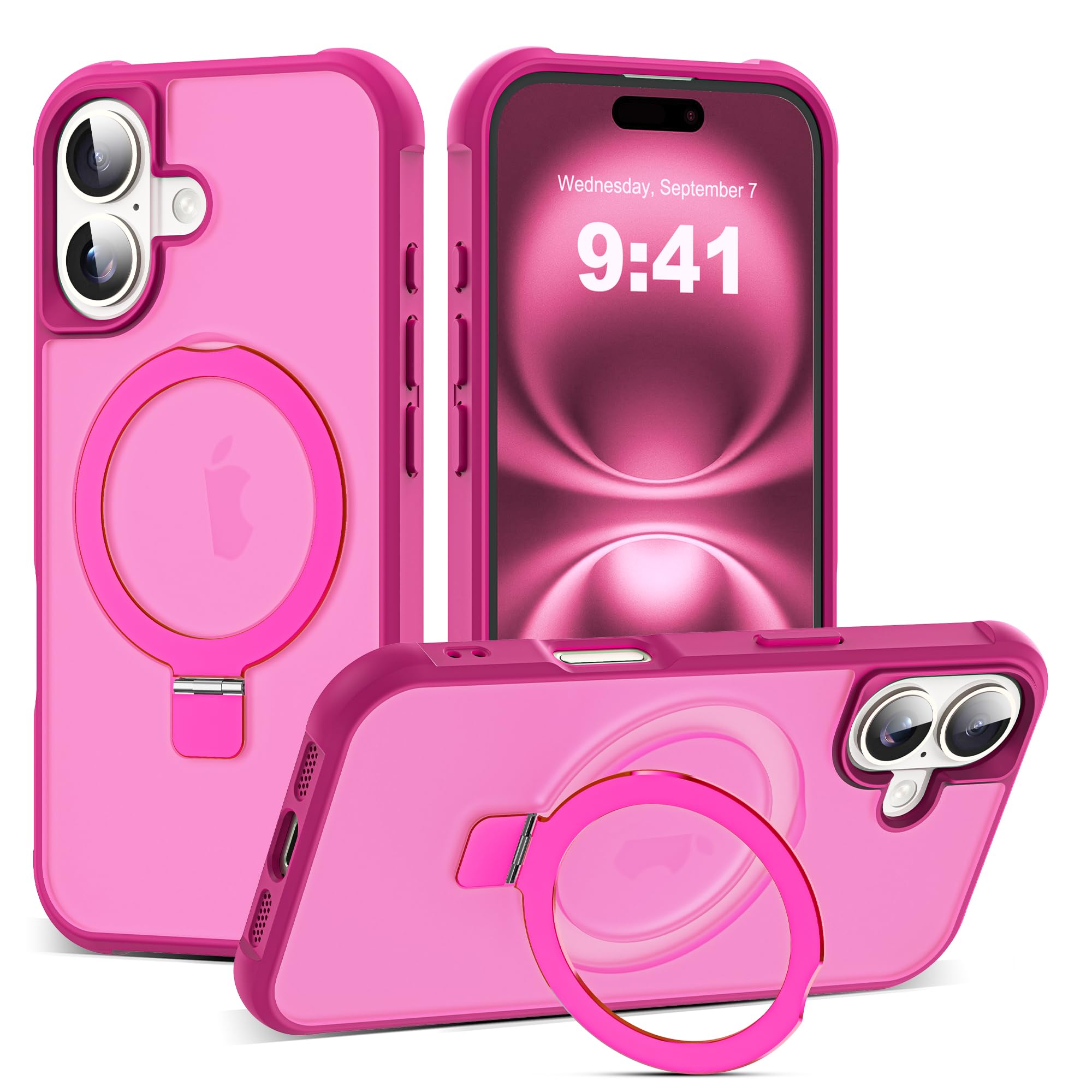 Foto 2 pulgar | Funda De Teléfono Skylmw Compatible Con Iphone 16 6.1 Con Soporte - Venta Internacional.