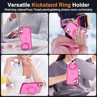 Foto 5 | Funda De Teléfono Skylmw Compatible Con Iphone 16 6.1 Con Soporte - Venta Internacional.