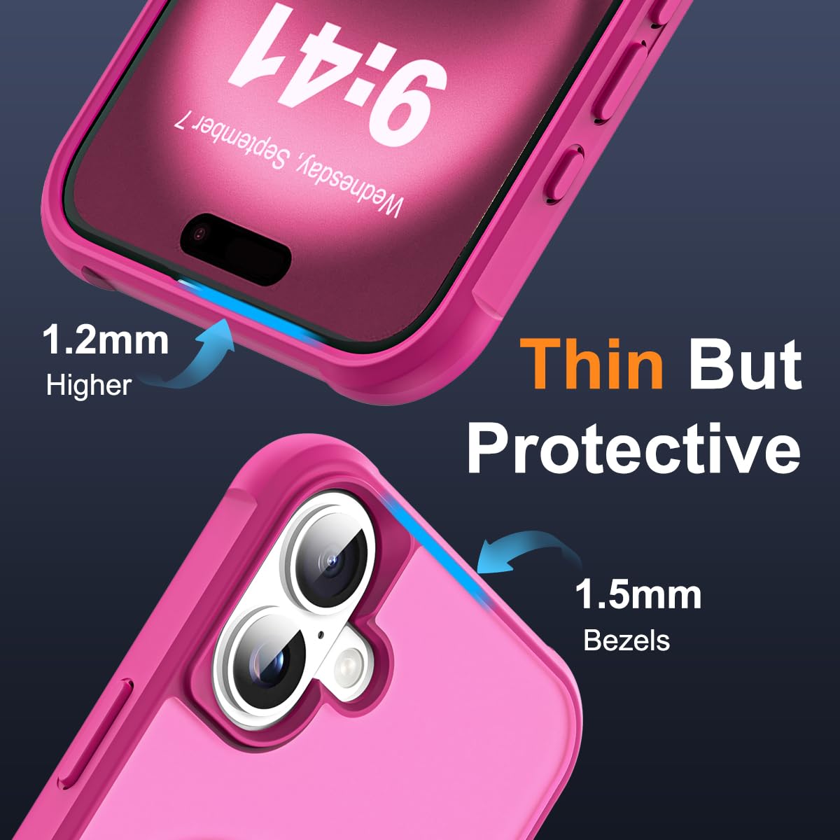 Foto 7 pulgar | Funda De Teléfono Skylmw Compatible Con Iphone 16 6.1 Con Soporte - Venta Internacional.