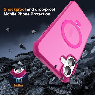Foto 7 | Funda De Teléfono Skylmw Compatible Con Iphone 16 6.1 Con Soporte - Venta Internacional.