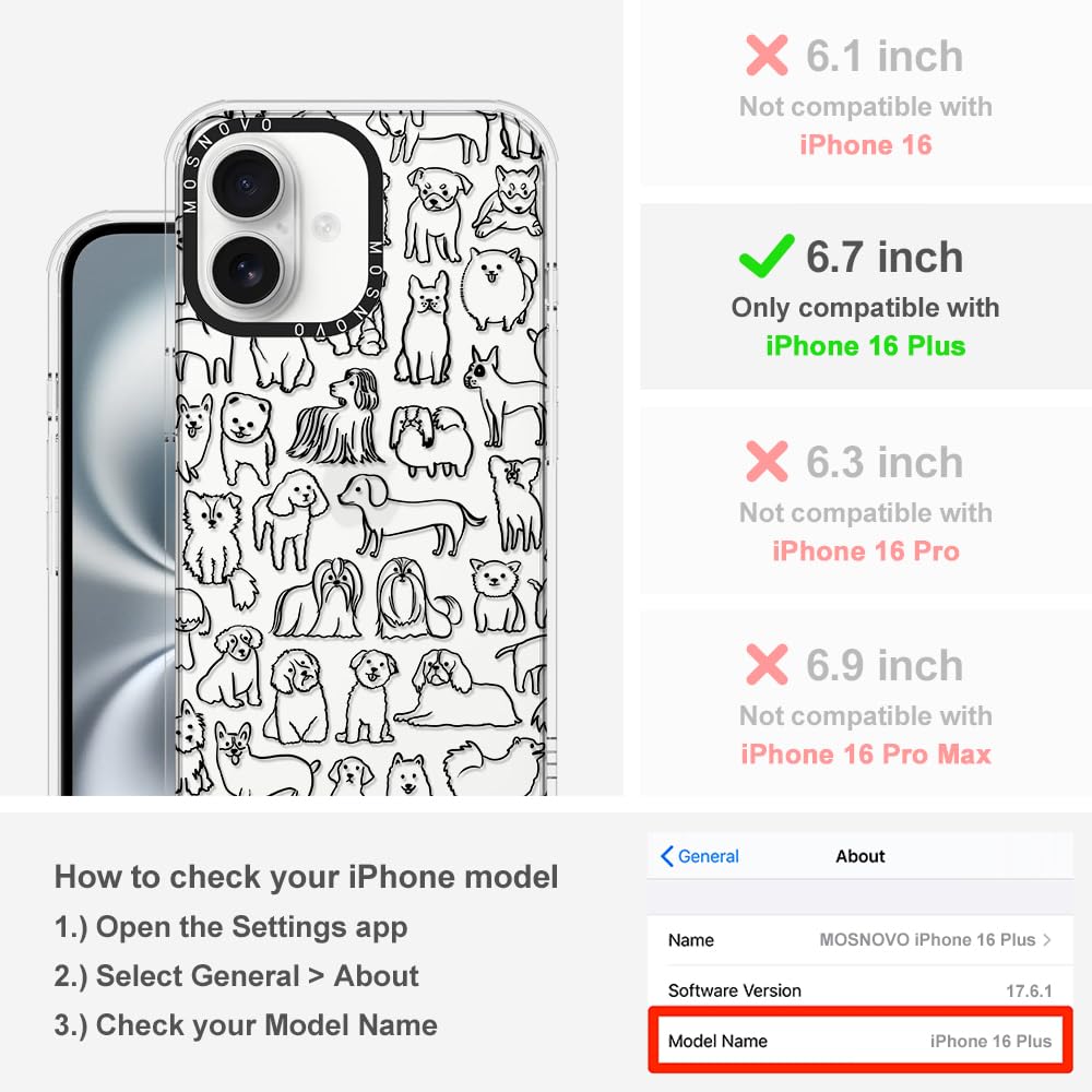 Foto 2 | Funda De Teléfono Mosnovo Para Iphone 16 Plus Buffertech Clear Tpu - Venta Internacional.