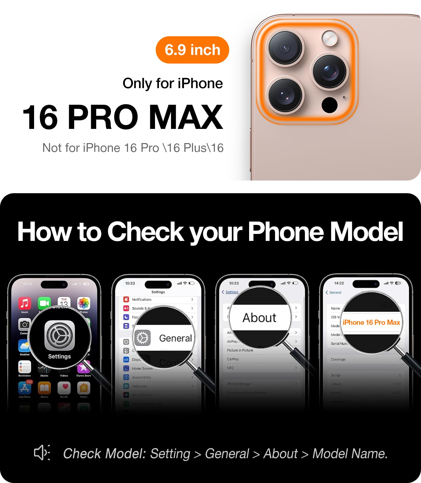 Foto 8 pulgar | Funda Para Teléfono Torras 360° Con Soporte Magnético Para Iphone 16 Pro Max - Venta Internacional.