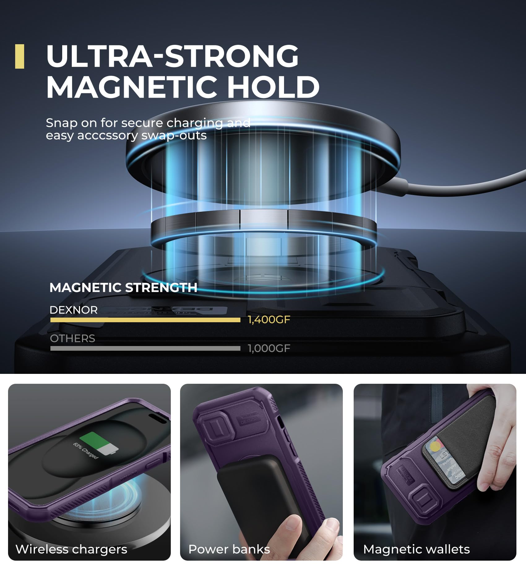 Foto 4 pulgar | Funda Dexnor Para Iphone 15 Plus/14 Plus Con Funda De Cámara Deslizante - Venta Internacional.