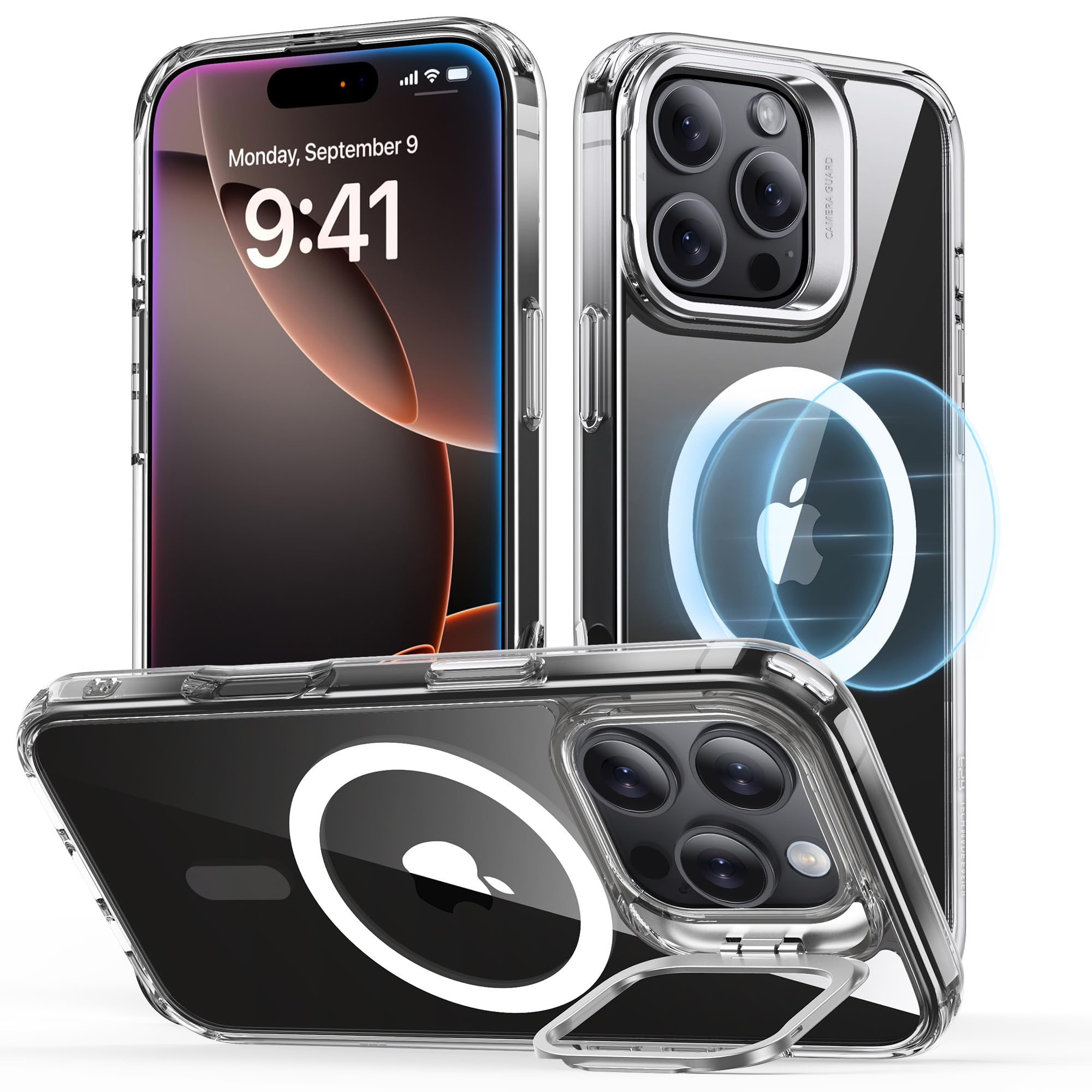Foto 2 pulgar | Funda De Teléfono Esr Para Iphone 16 Pro Con Funda Magsafe Clear - Venta Internacional.