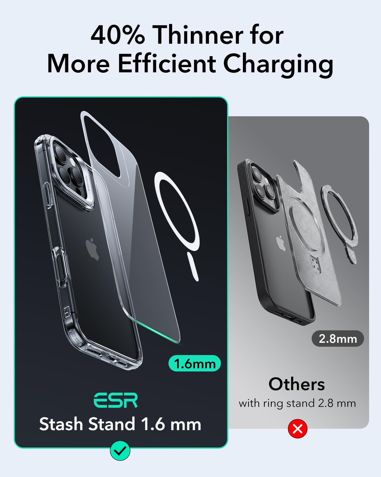 Foto 7 pulgar | Funda De Teléfono Esr Para Iphone 16 Pro Con Funda Magsafe Clear - Venta Internacional.