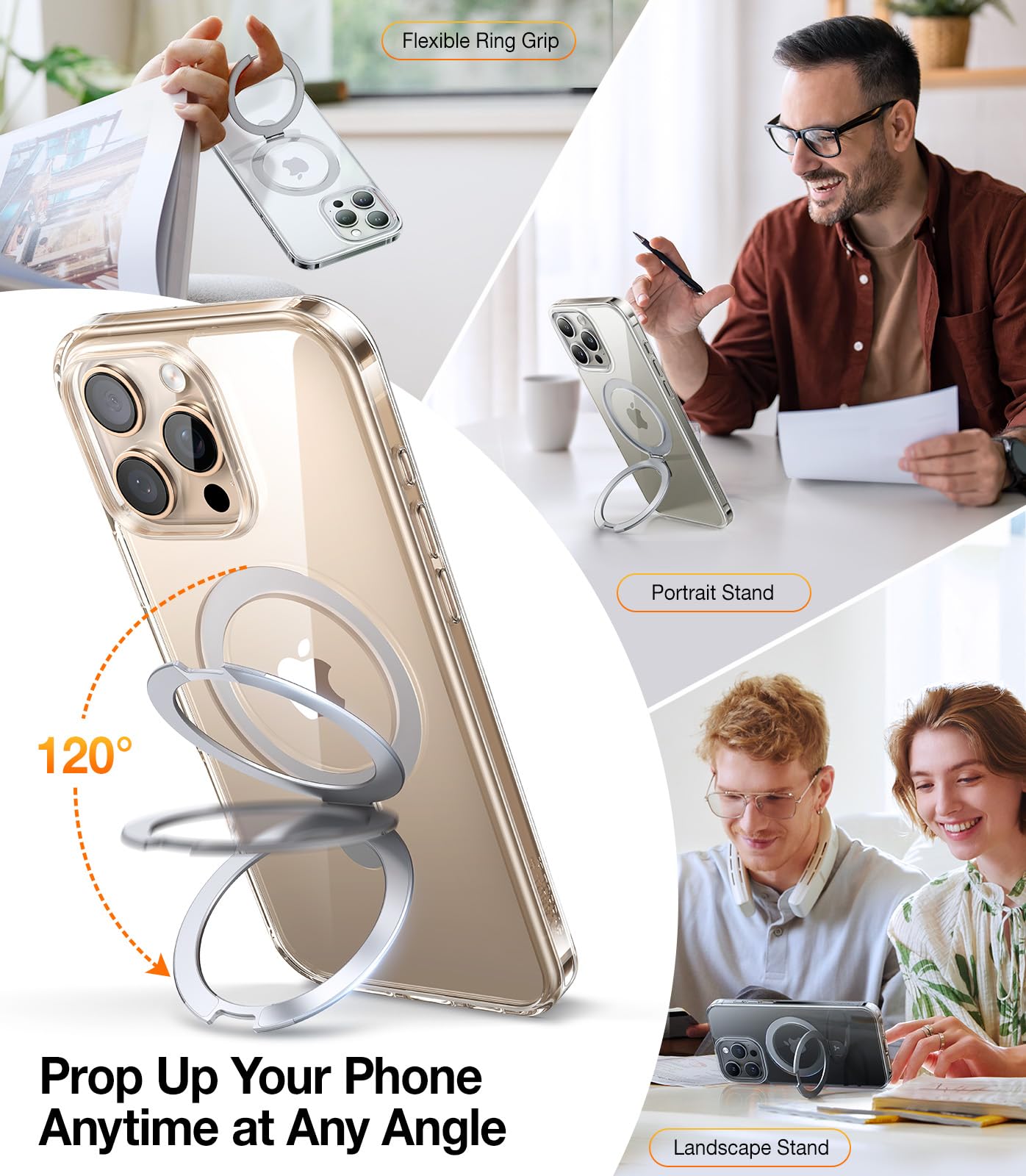 Foto 4 pulgar | Funda De Teléfono Torras Ultra Magnetic Ostand Para Iphone 16 Pro - Venta Internacional.