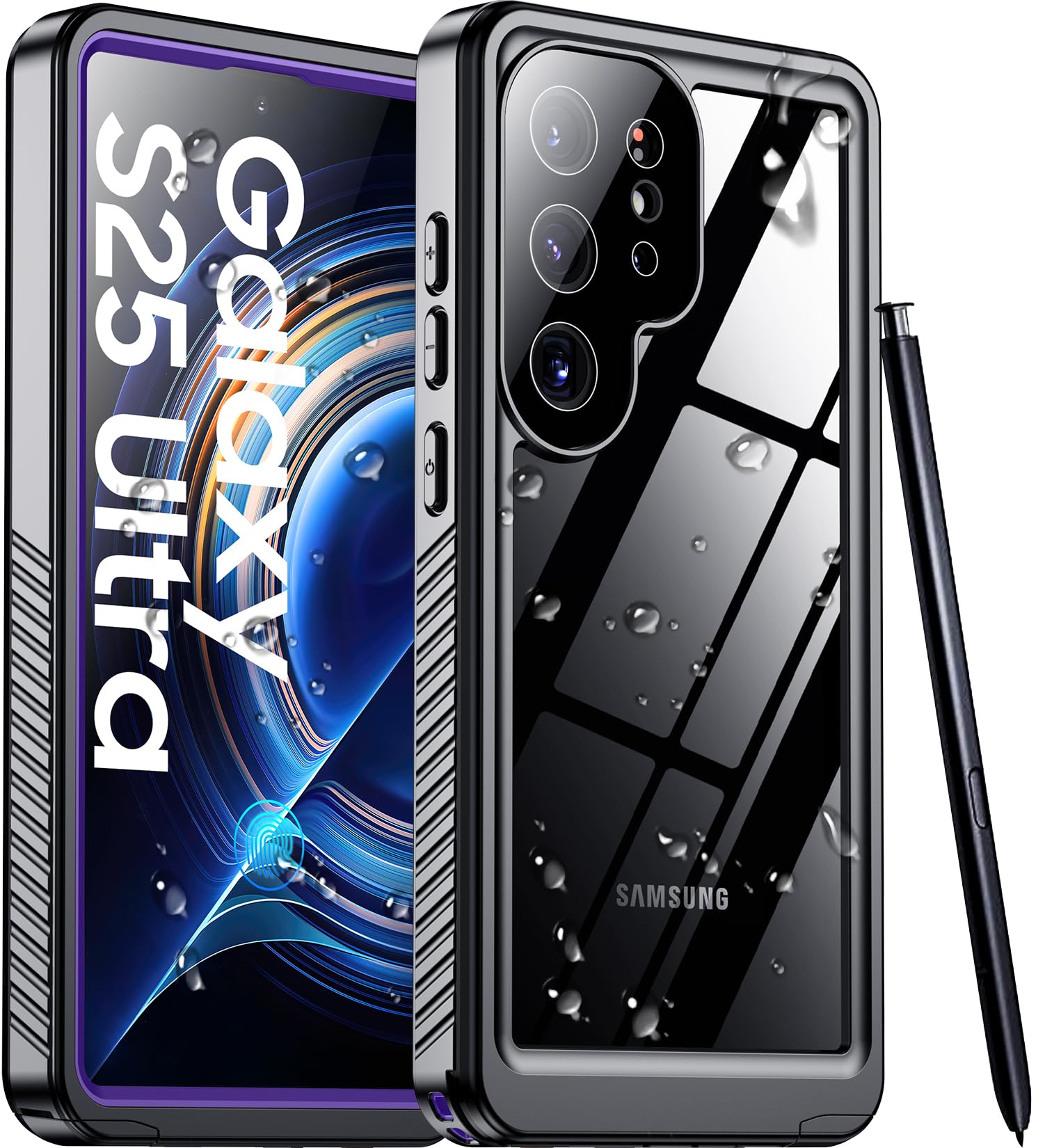 Funda De Teléfono Temdan Impermeable Con Lente Para Samsung Galaxy S25 Ultra - Venta Internacional.