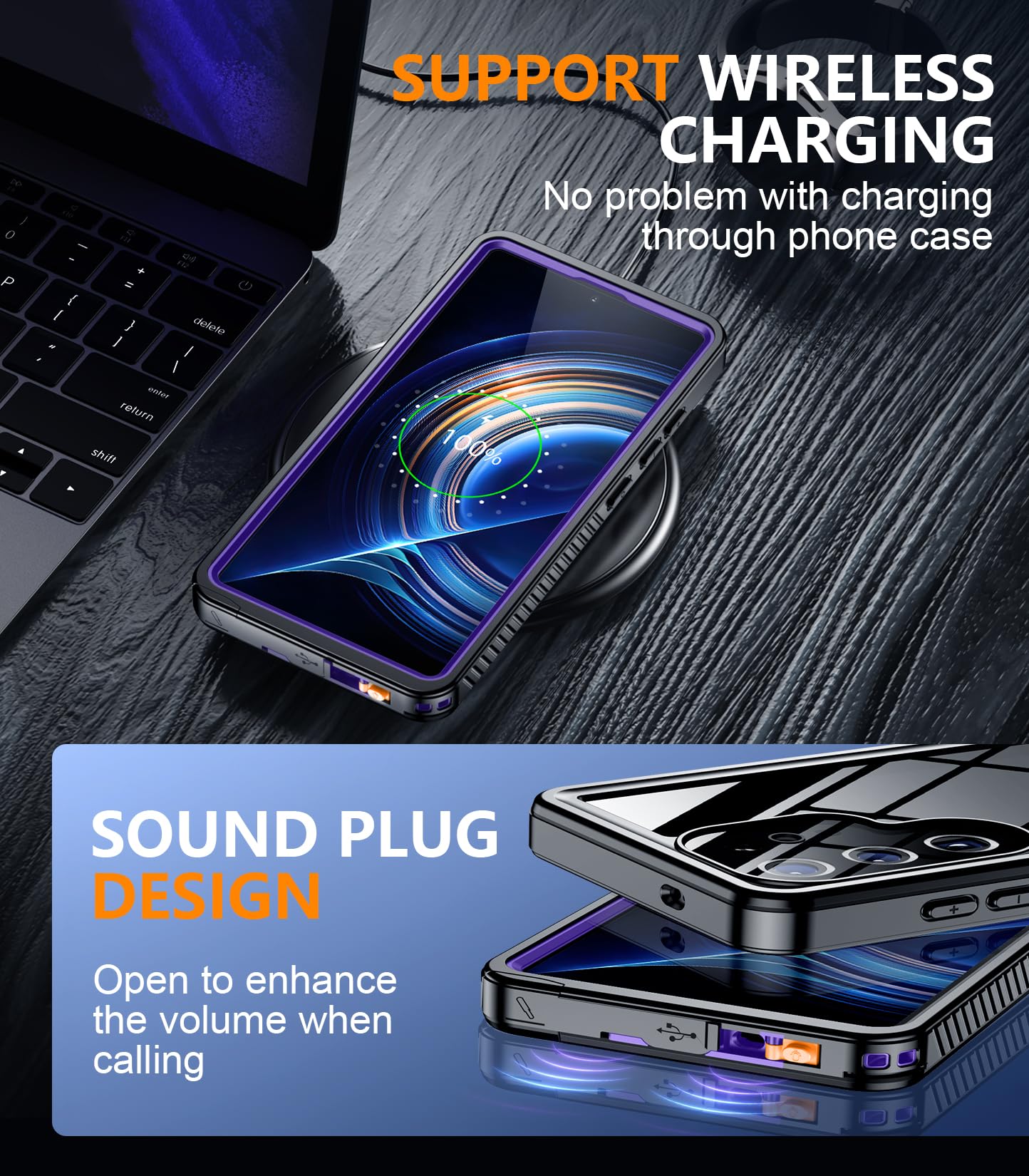 Foto 7 pulgar | Funda De Teléfono Temdan Impermeable Con Lente Para Samsung Galaxy S25 Ultra - Venta Internacional.