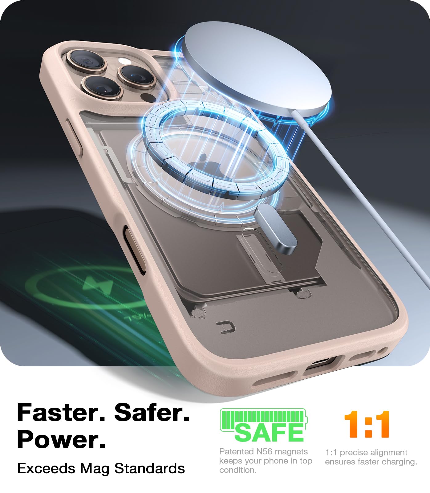 Foto 3 pulgar | Funda De Teléfono Torras Magnética A Prueba De Golpes Para Iphone 16 Pro Max - Venta Internacional.