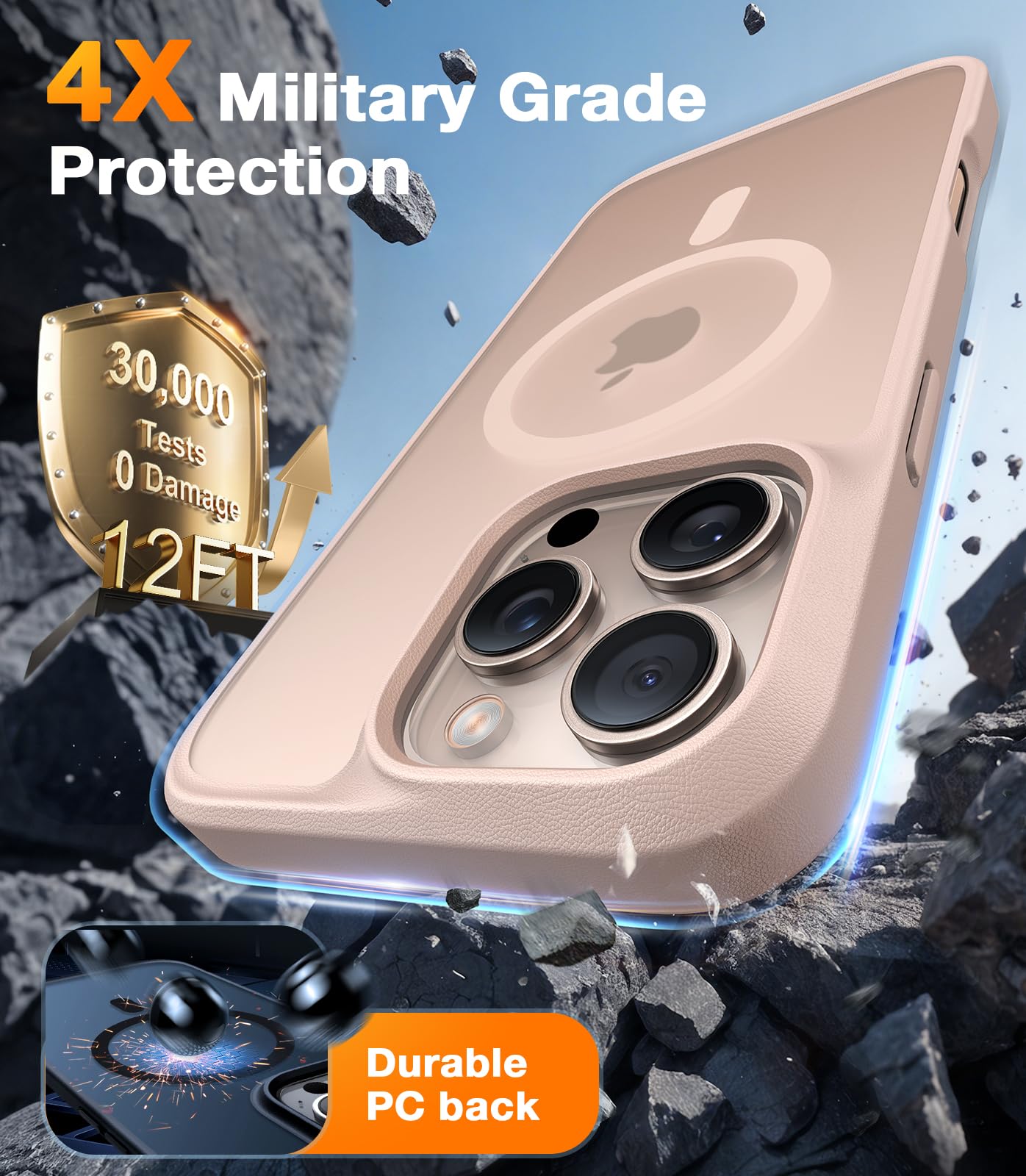 Foto 5 pulgar | Funda De Teléfono Torras Magnética A Prueba De Golpes Para Iphone 16 Pro Max - Venta Internacional.