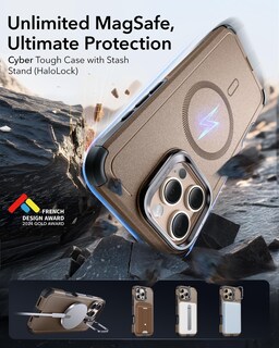 Foto 3 | Funda De Teléfono Esr Cyber Series Con Soporte Para Iphone 16 Pro Max - Venta Internacional.