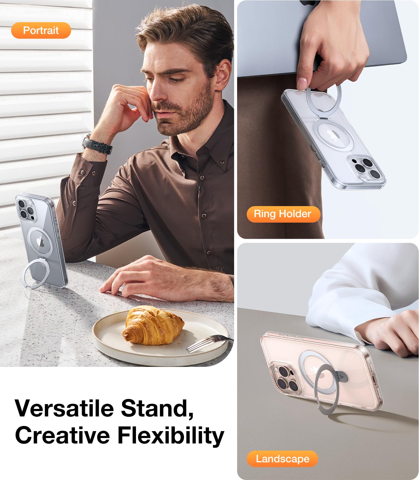 Foto 4 pulgar | Funda Con Soporte Magnético Torras Magnetic Ostand Para Iphone 16 Pro Max - Venta Internacional.