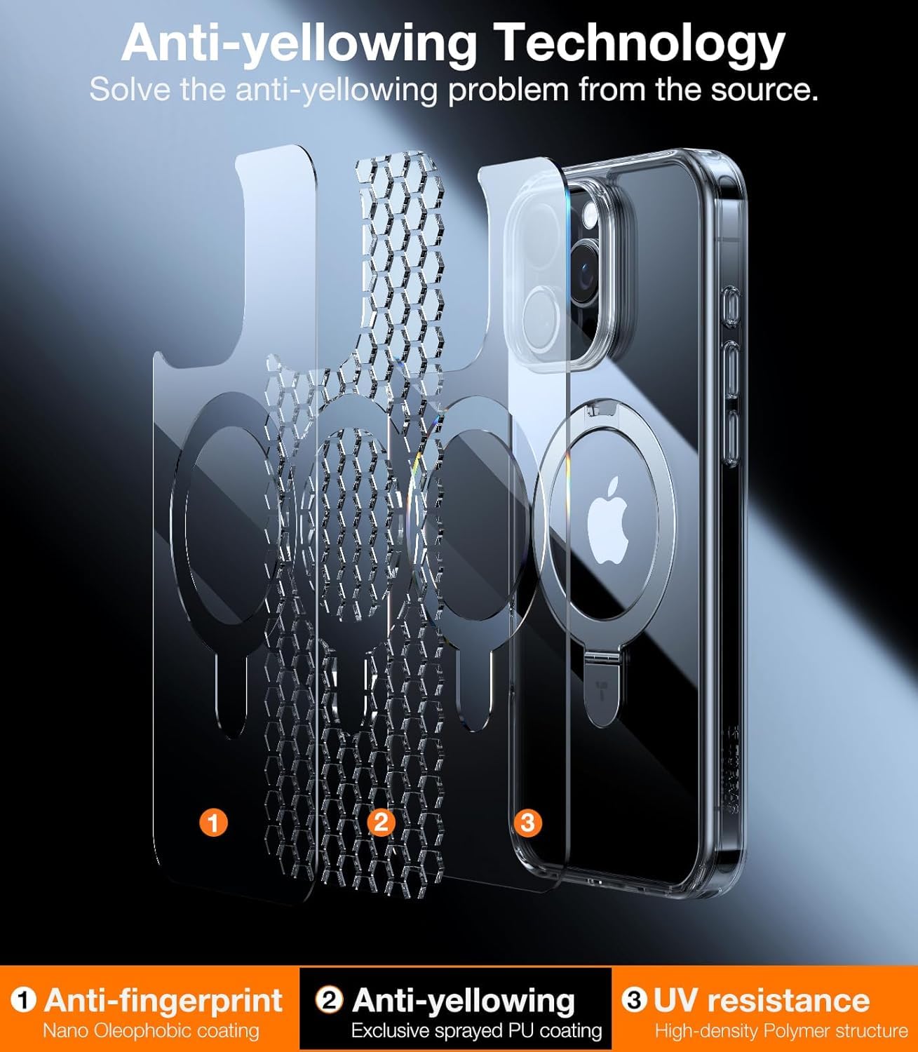 Foto 5 pulgar | Funda Con Soporte Magnético Torras Magnetic Ostand Para Iphone 16 Pro Max - Venta Internacional.