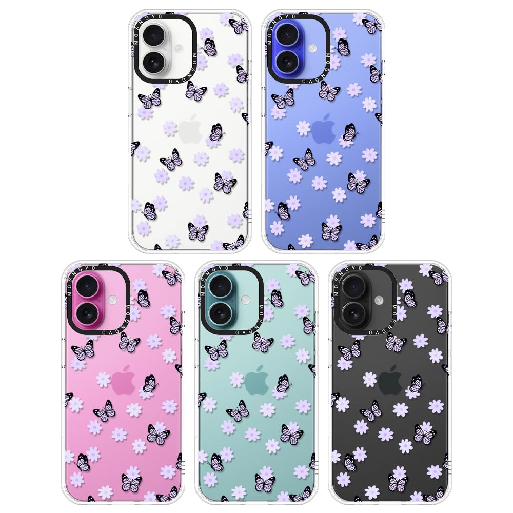 Foto 4 pulgar | Funda Para Teléfono Mosnovo Buffertech Para Iphone 16, 6.6 Pies De Caída, Color Lila - Venta Internacional.