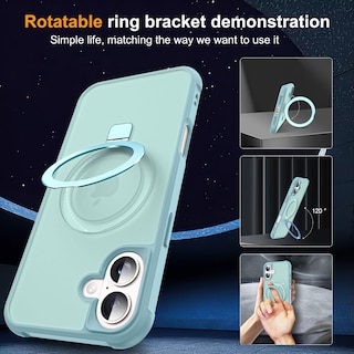 Foto 2 | Funda De Teléfono Sky-lmw Compatible Con Iphone 16 Plus, Color Azul - Venta Internacional.