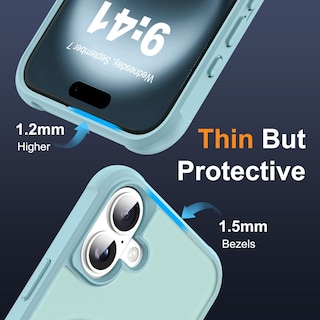 Foto 6 | Funda De Teléfono Sky-lmw Compatible Con Iphone 16 Plus, Color Azul - Venta Internacional.
