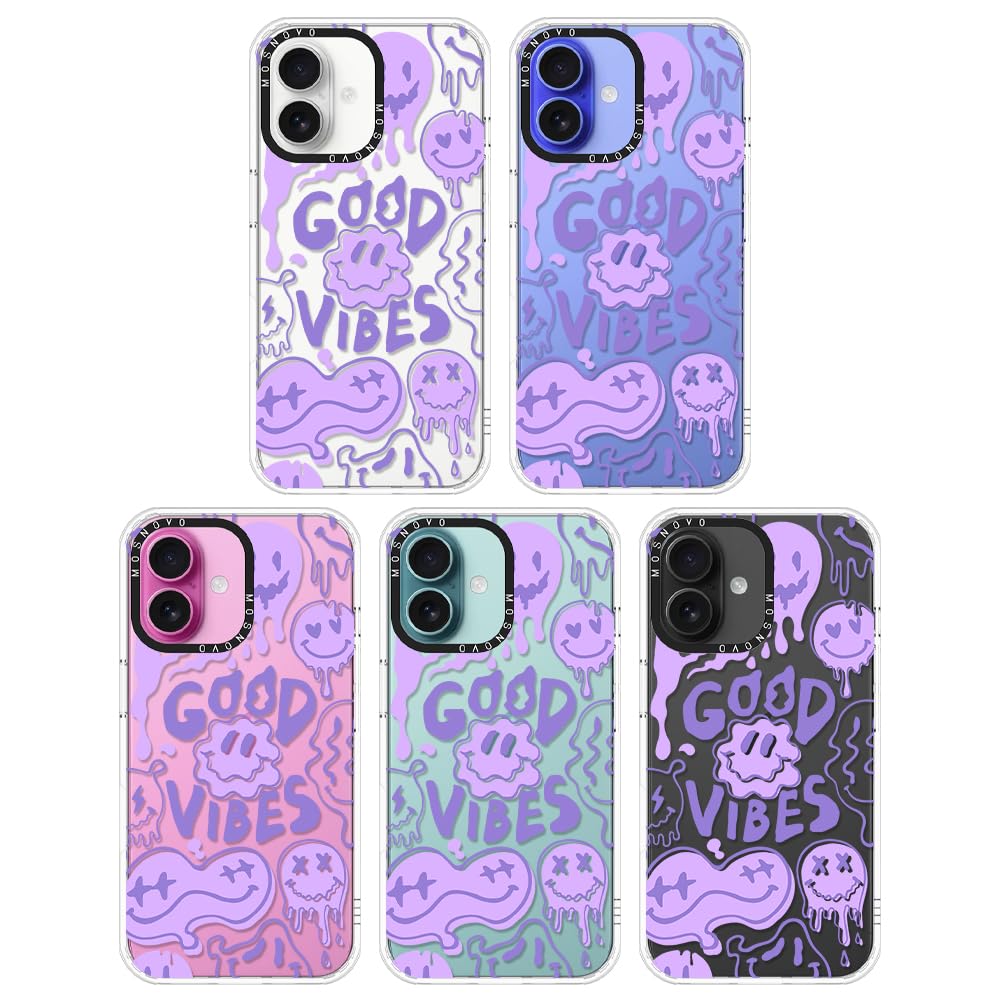 Foto 4 pulgar | Funda De Teléfono Mosnovo Para Iphone 16 Plus Good Vibes - Venta Internacional.