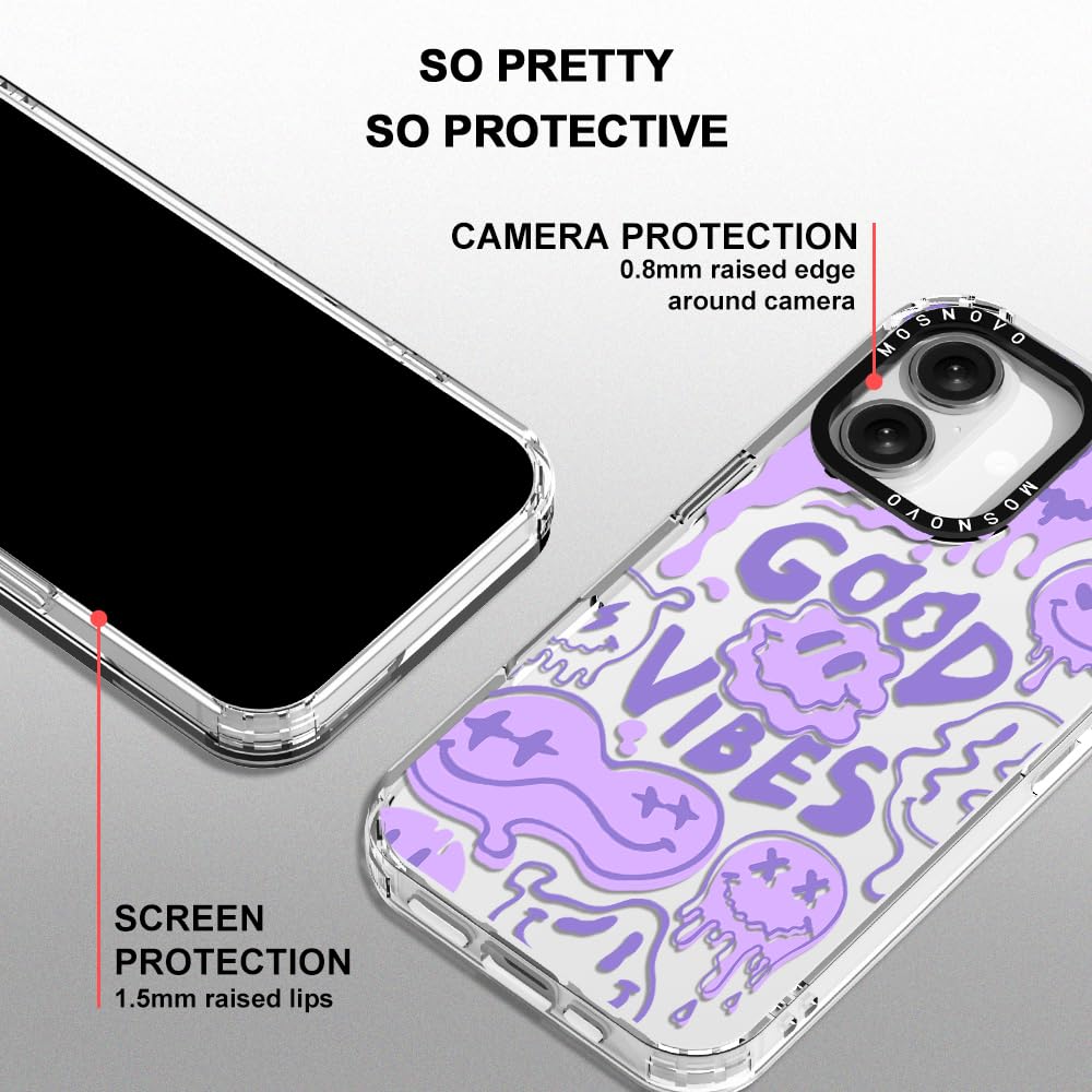 Foto 5 pulgar | Funda De Teléfono Mosnovo Para Iphone 16 Plus Good Vibes - Venta Internacional.