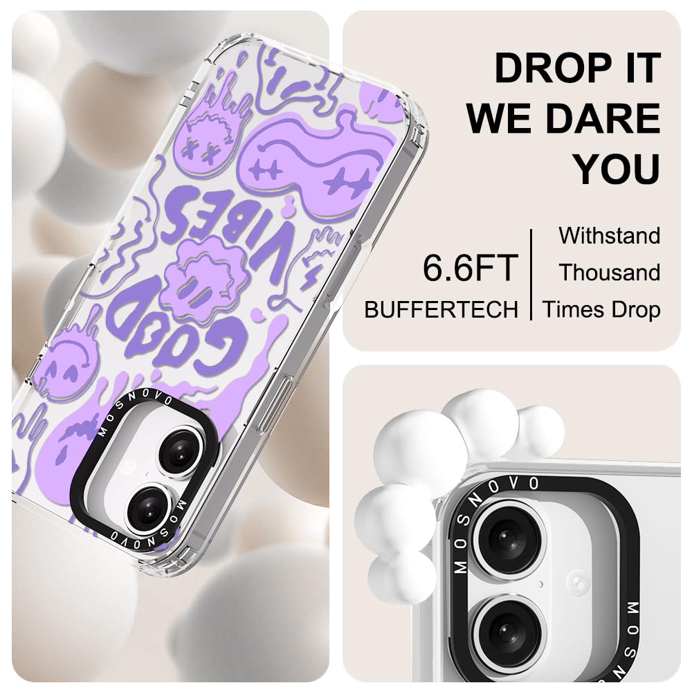 Foto 6 pulgar | Funda De Teléfono Mosnovo Para Iphone 16 Plus Good Vibes - Venta Internacional.