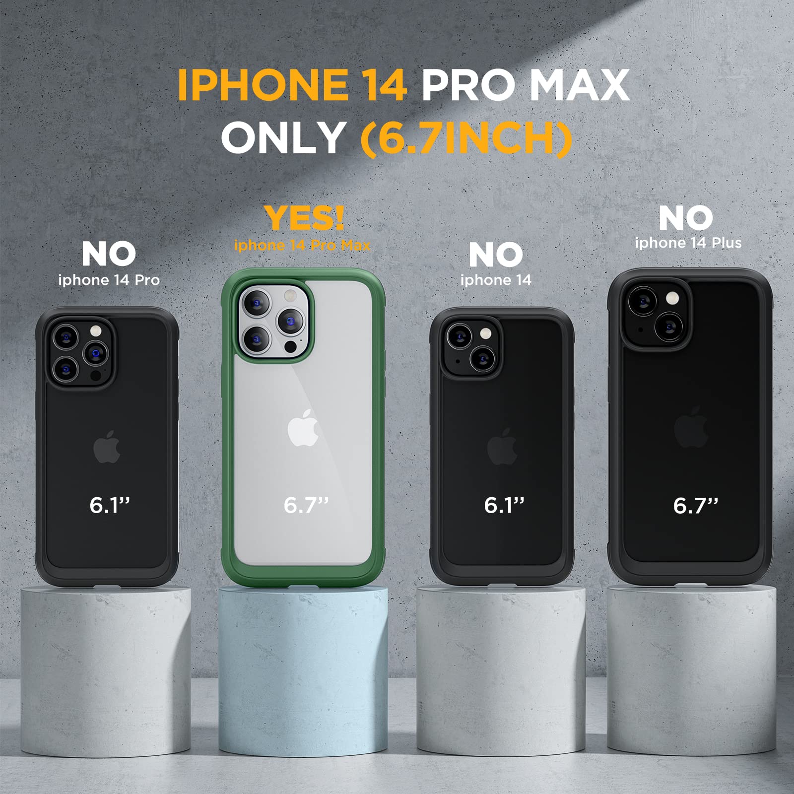 Foto 3 pulgar | Funda De Teléfono Miracase Glass Series Para Iphone 14 Pro Max De 6.7 Pulgadas - Venta Internacional.