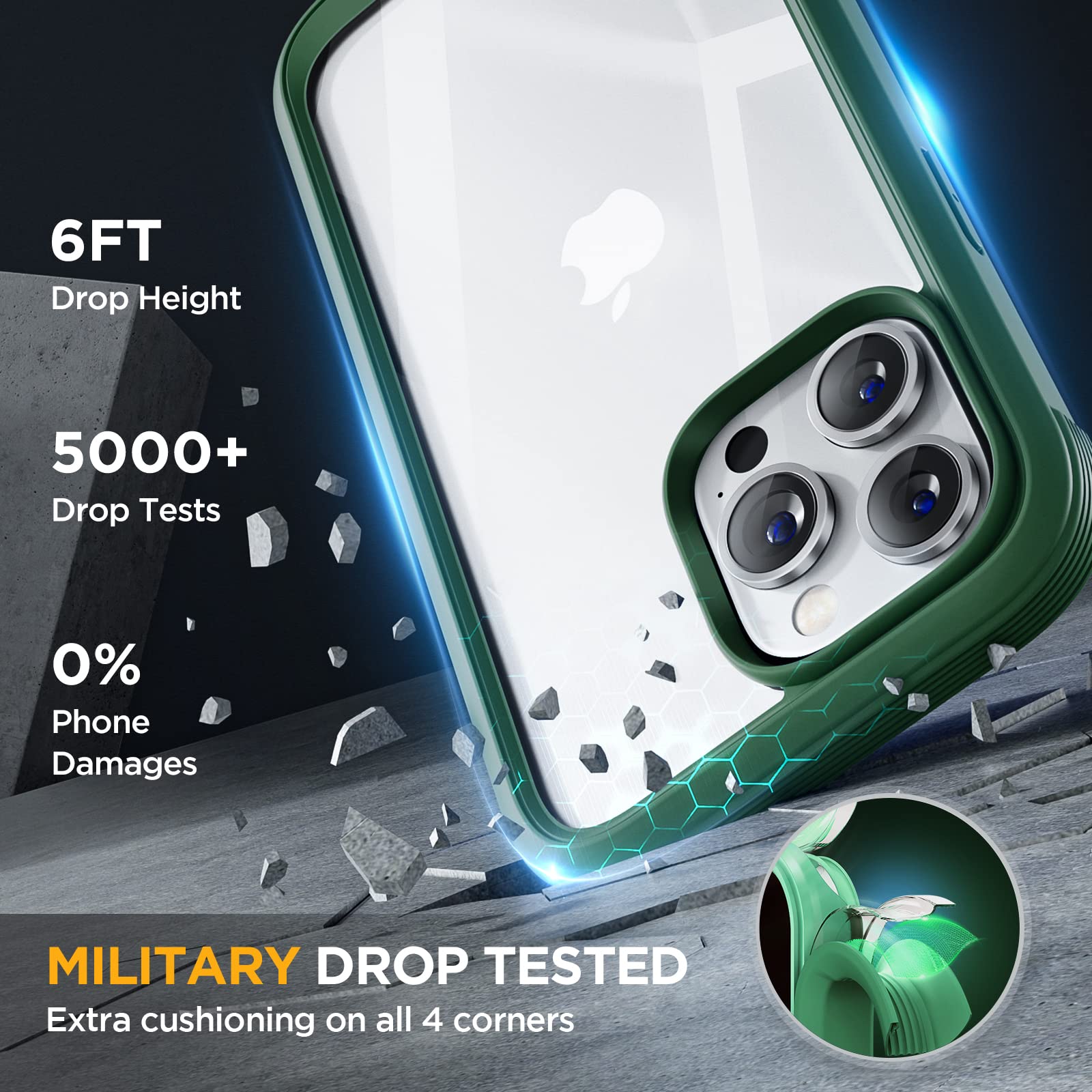 Foto 6 | Funda De Teléfono Miracase Glass Series Para Iphone 14 Pro Max De 6.7 Pulgadas - Venta Internacional.