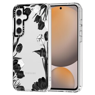 Foto 1 | Funda De Teléfono Mosnovo Para Samsung Galaxy S24 Fe Black White Tulipanes - Venta Internacional.