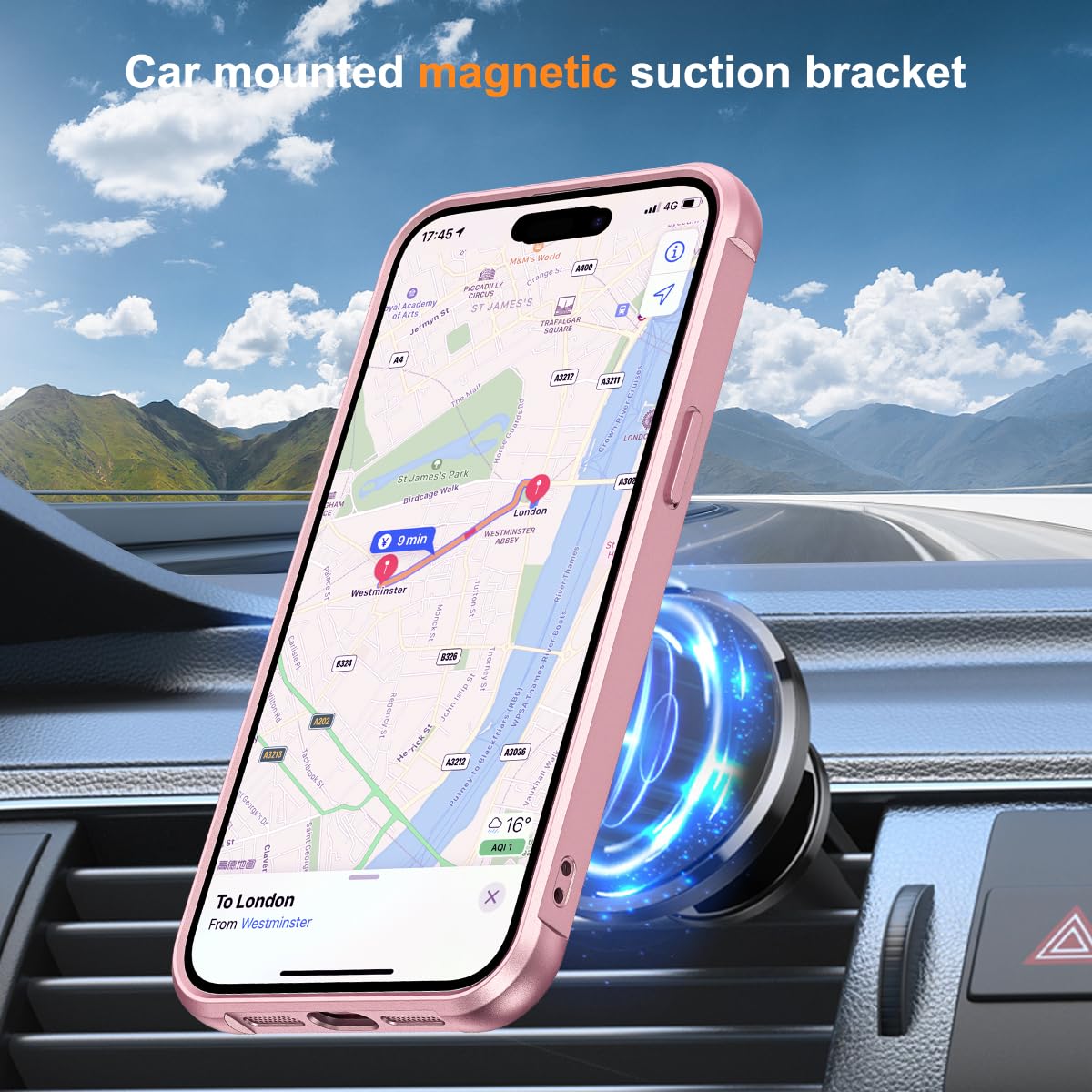Foto 5 pulgar | Funda De Teléfono Skylmw Compatible Con Iphone 13 Pro 6.1 Rose Gold - Venta Internacional.