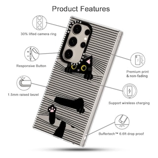 Foto 6 | Funda De Teléfono Mosnovo Para Samsung Galaxy S24 Ultra Clear Tpu - Venta Internacional.
