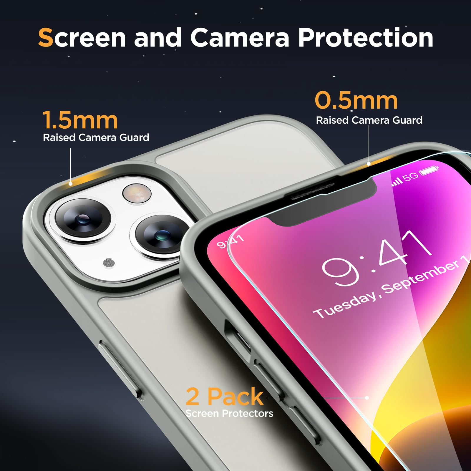 Foto 6 pulgar | Funda Para Teléfono Miracase Magnetic Series Para Iphone 14, Color Gris - Venta Internacional.