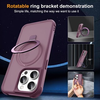 Foto 2 | Funda De Teléfono Sky-lmw Compatible Con Iphone 15 Pro Max, Color Rojo Vino - Venta Internacional.