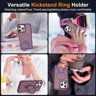 Foto 5 | Funda De Teléfono Sky-lmw Compatible Con Iphone 15 Pro Max, Color Rojo Vino - Venta Internacional.