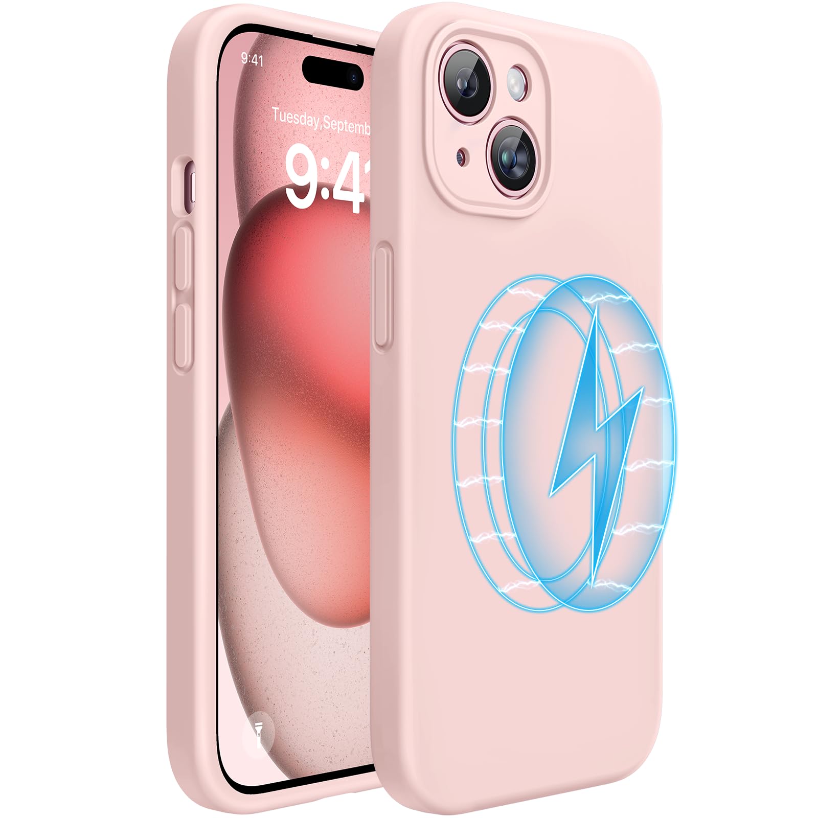 Foto 2 pulgar | Funda Para Teléfono Miracase Compatible Con Iphone 15 De Silicona Líquida - Venta Internacional.