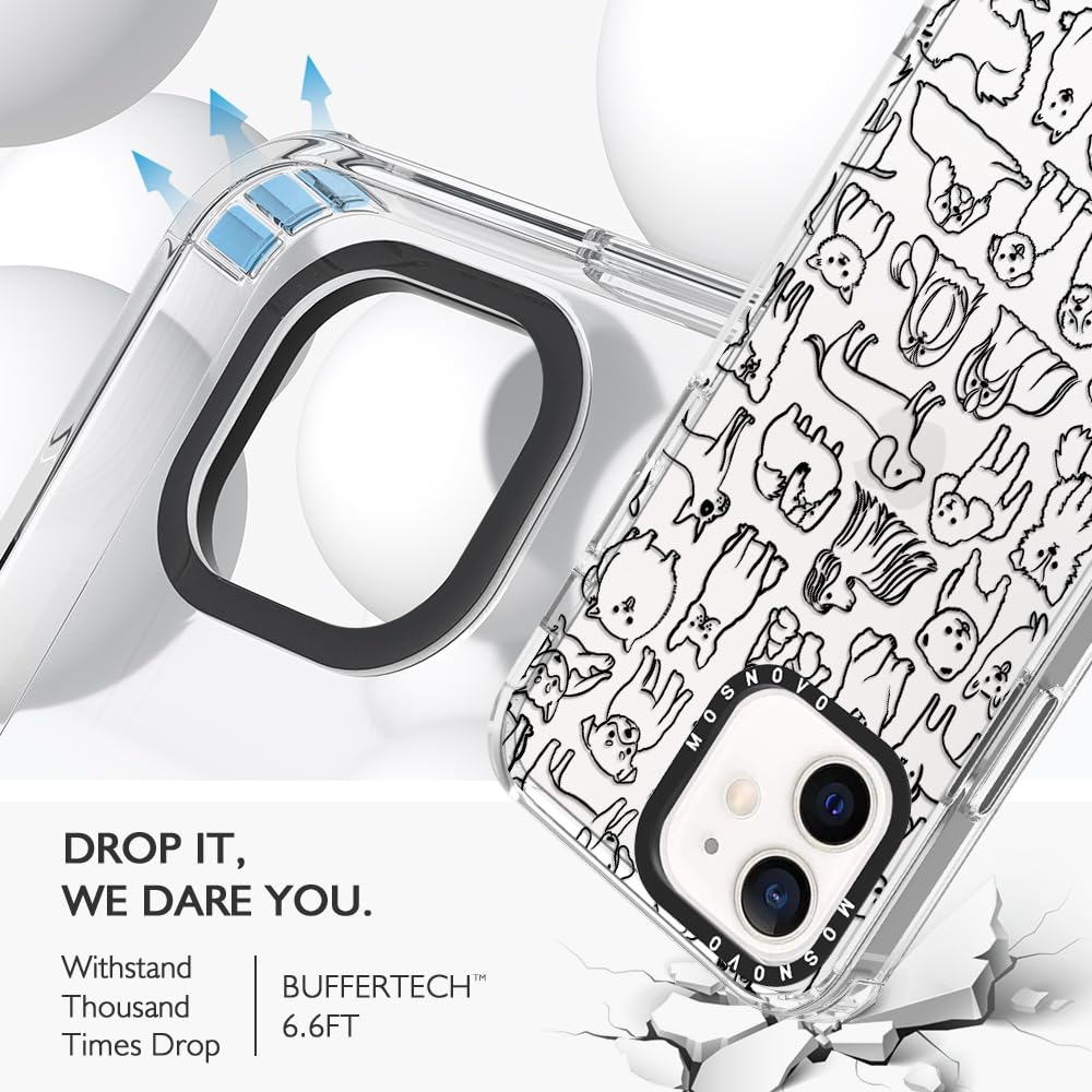 Foto 6 pulgar | Funda De Teléfono Mosnovo Para Iphone 12 Y Iphone 12 Pro Doodle Dog - Venta Internacional.