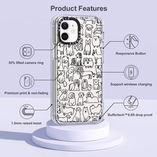 Foto 6 | Funda De Teléfono Mosnovo Para Iphone 12 Y Iphone 12 Pro Doodle Dog - Venta Internacional.