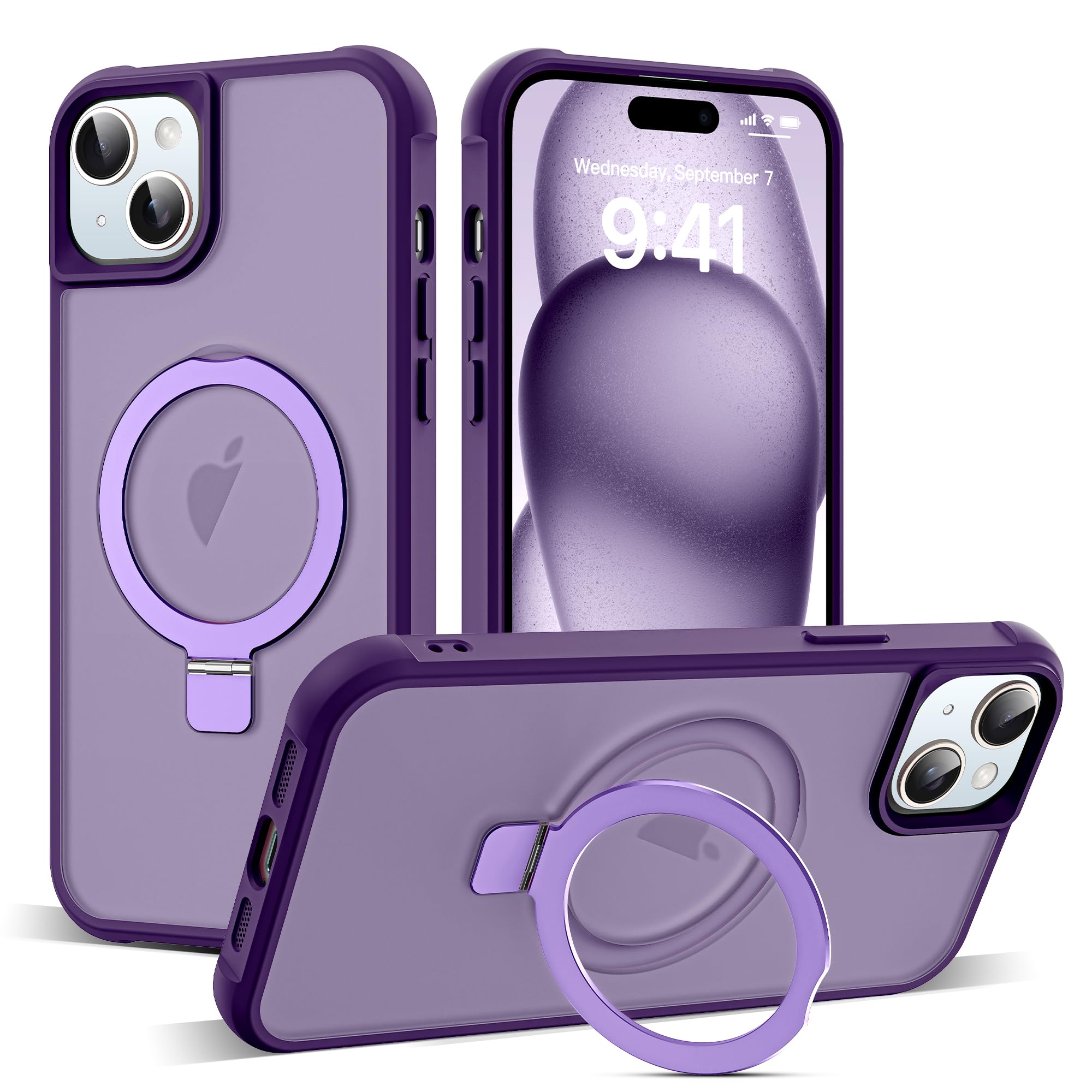 Foto 2 pulgar | Funda De Teléfono Skylmw Compatible Con Iphone 15 Con Magsafe Purple - Venta Internacional.