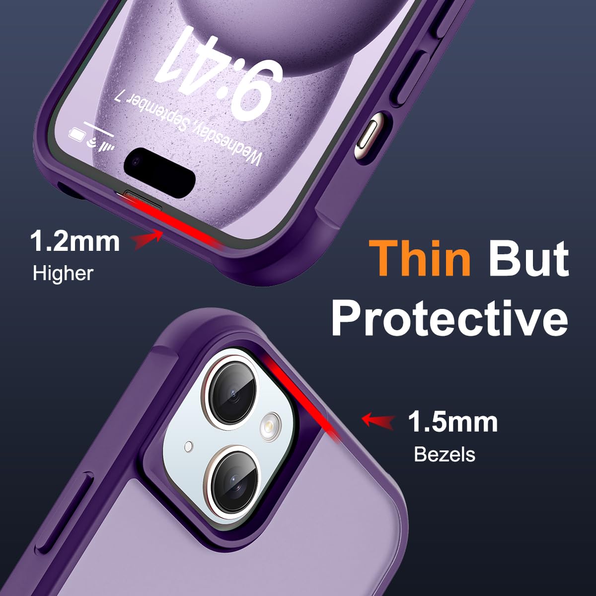 Foto 7 pulgar | Funda De Teléfono Skylmw Compatible Con Iphone 15 Con Magsafe Purple - Venta Internacional.
